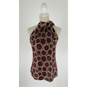 INC International Concepts Women's Halter Top Neck Scarf Size Large Purple